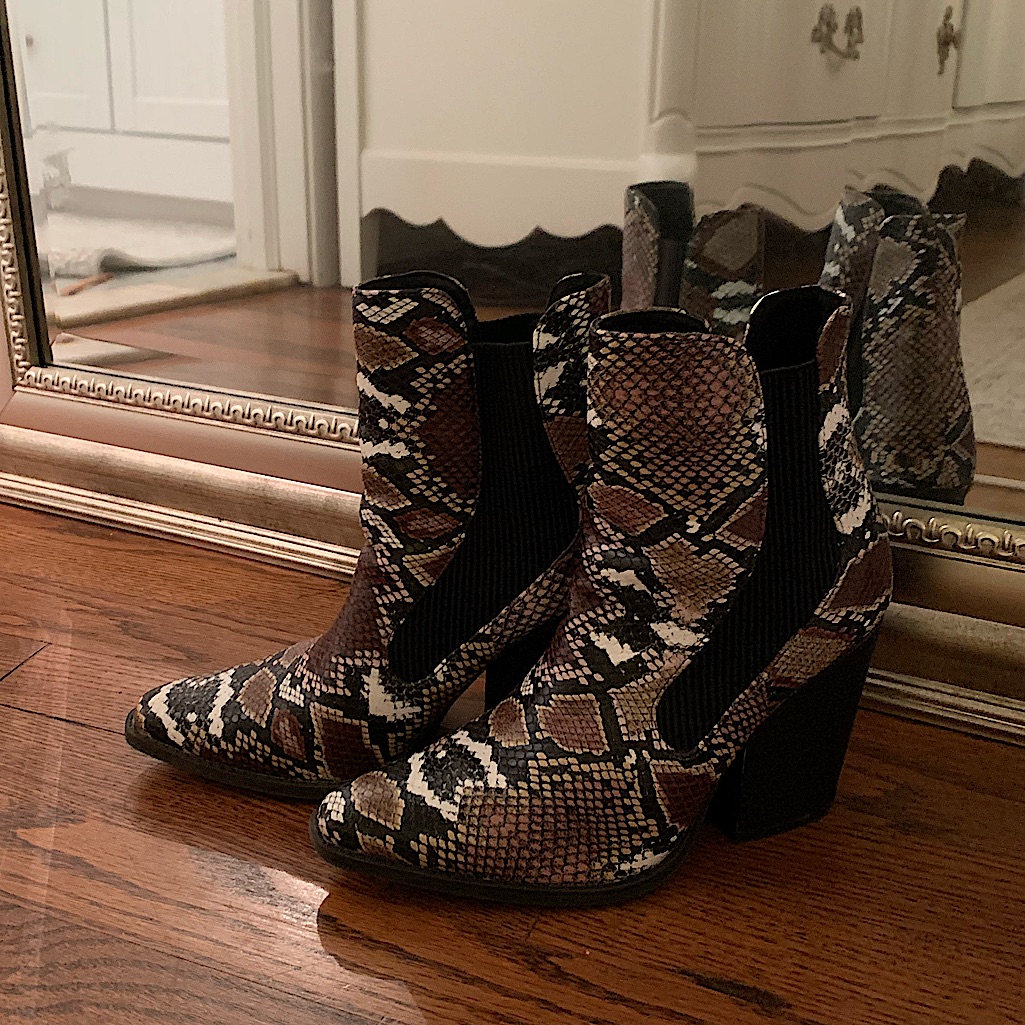 Snake Ankle Boot